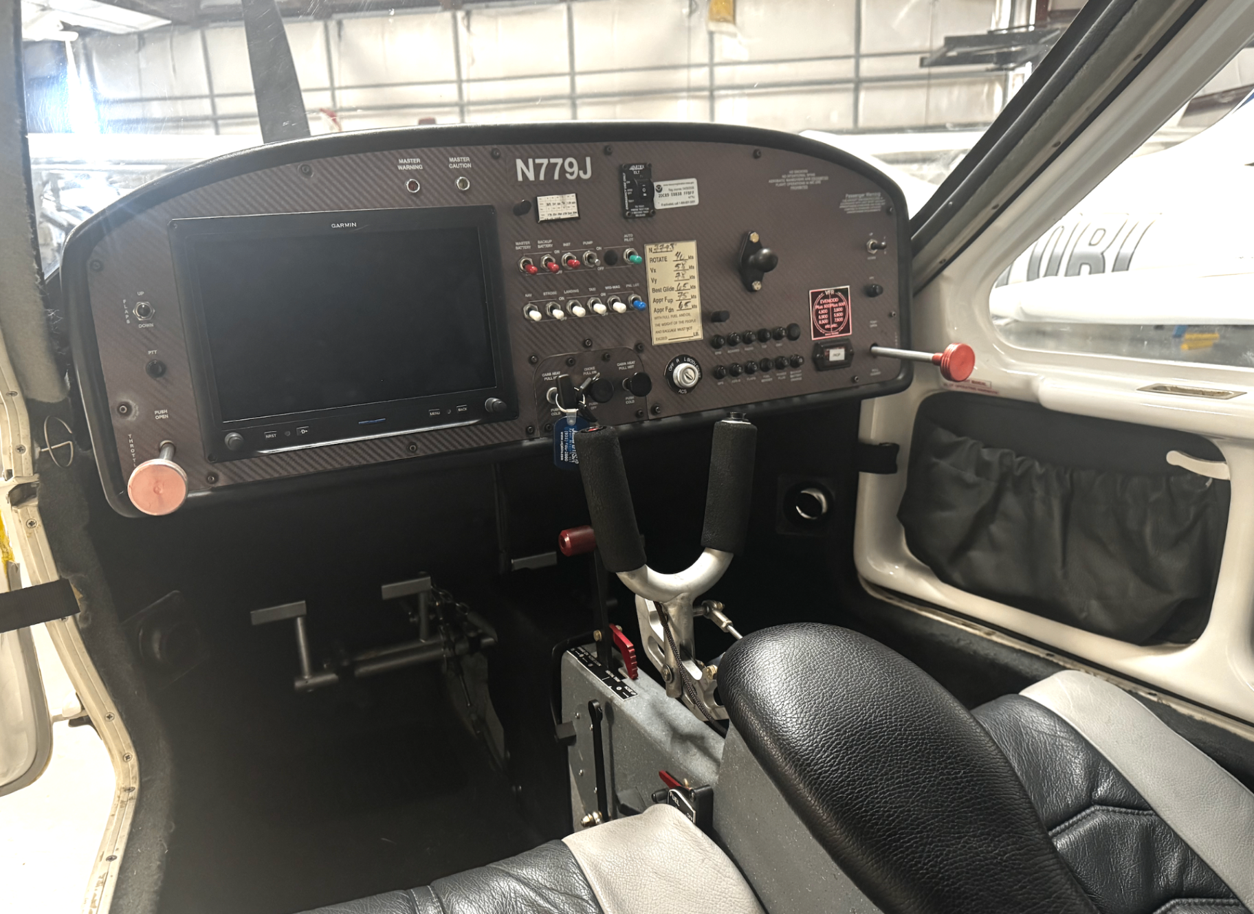 N779J Cockpit with Garmin G3X